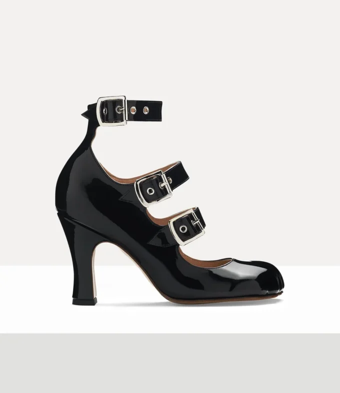 Animal Toe Three-Strap Shoe
