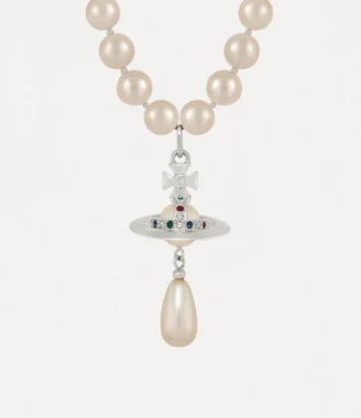 Enradigt pärlhalsband