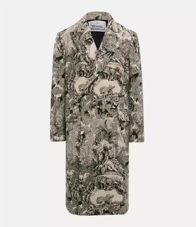 Klassisk dubbelknäppt kappa