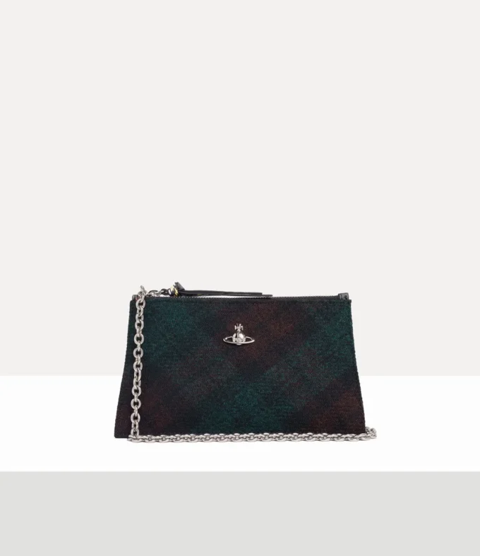 Liten platt zip-clutch