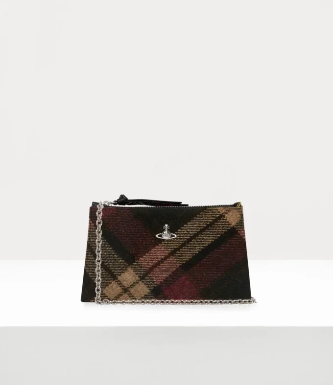 Liten platt zip-clutch