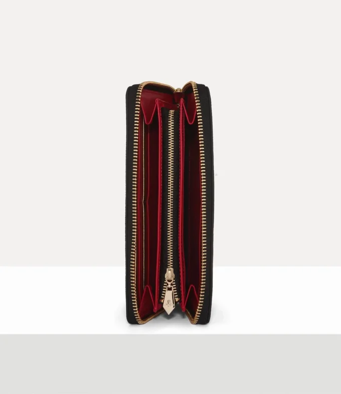 Lång plånbok med dragkedja