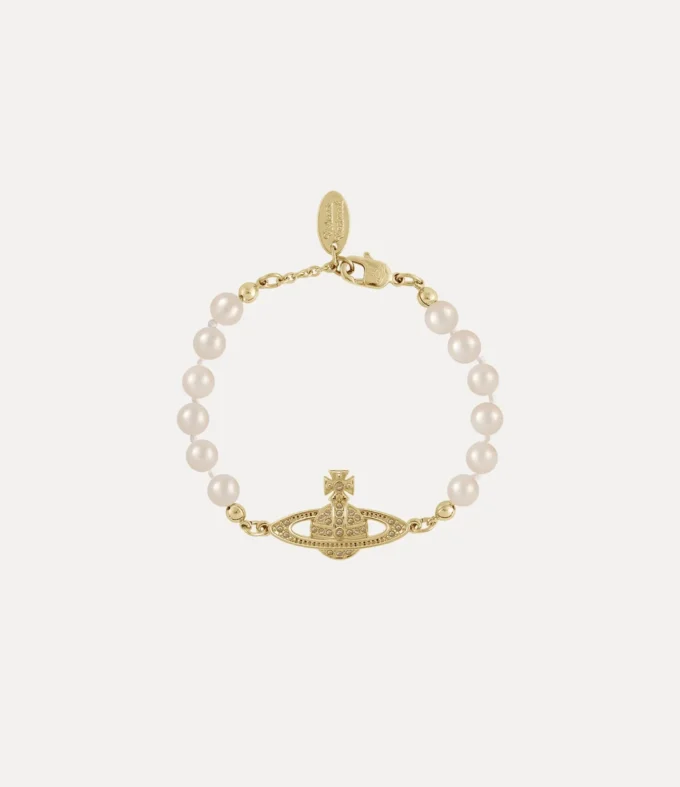 Mini Bas Relief Pearl-armband