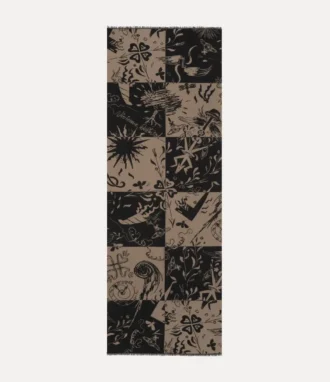 Stola med rutmönster