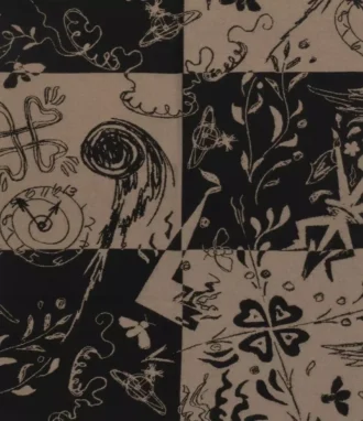 Stola med rutmönster